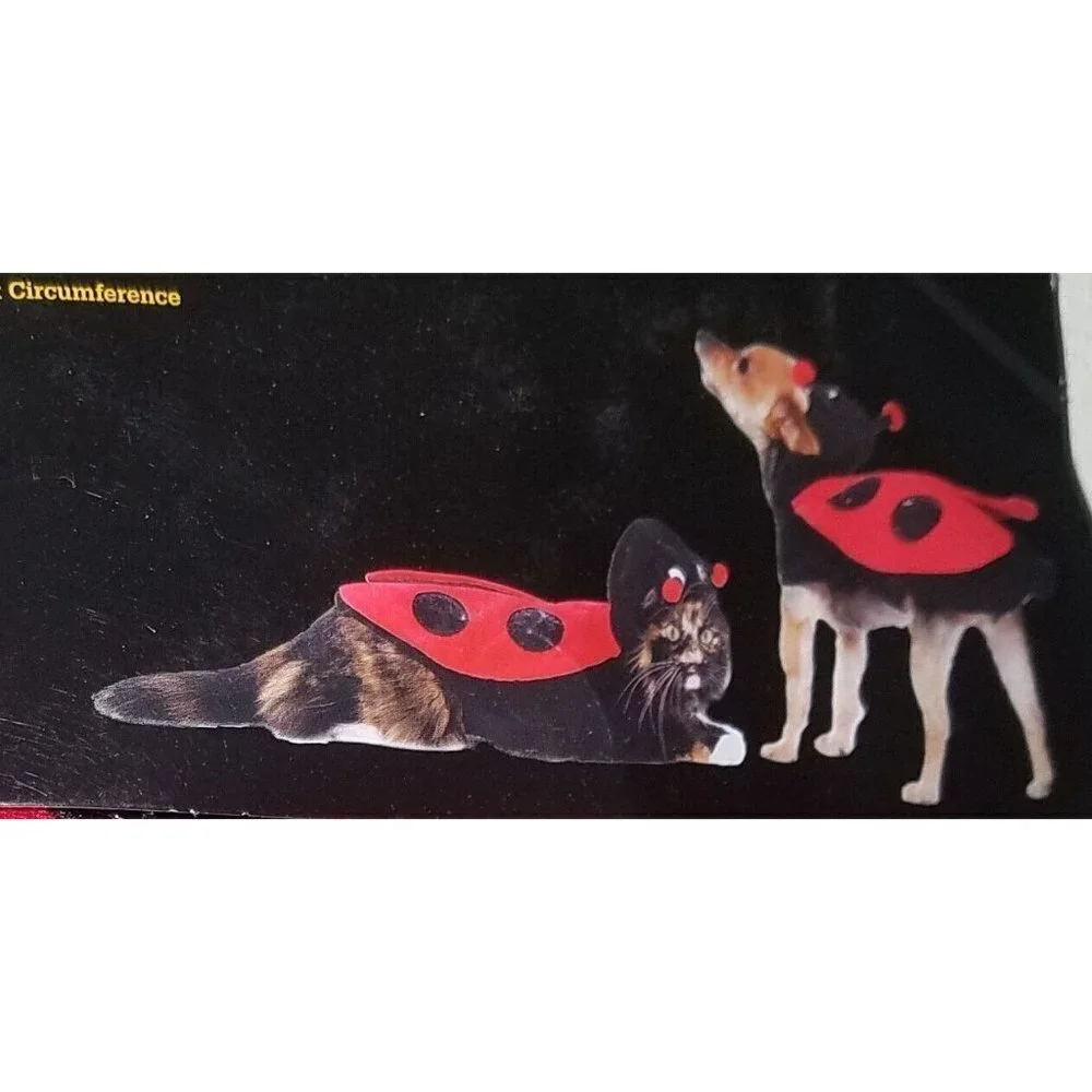 NEW Ladybug Costume 1-Pc Pet Size XS Cat Dog (5-10 lbs) Halloween Vibrant Life